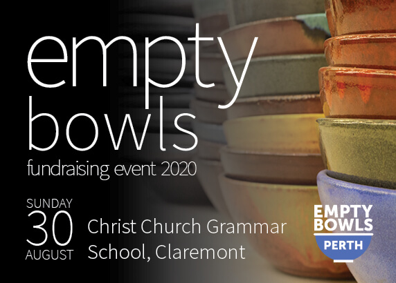 Empty bowls fundraising event 2020 ecard