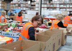 food box donation preparation