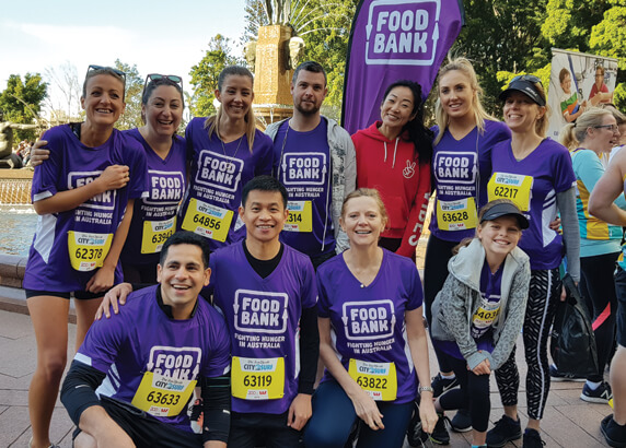 City2Surf 2019 Foodbank team