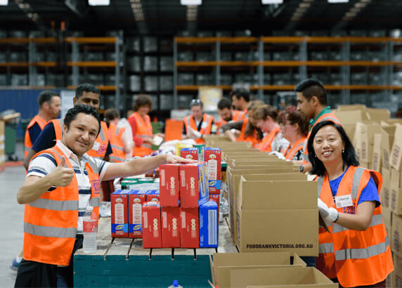 Foodbank Team Working