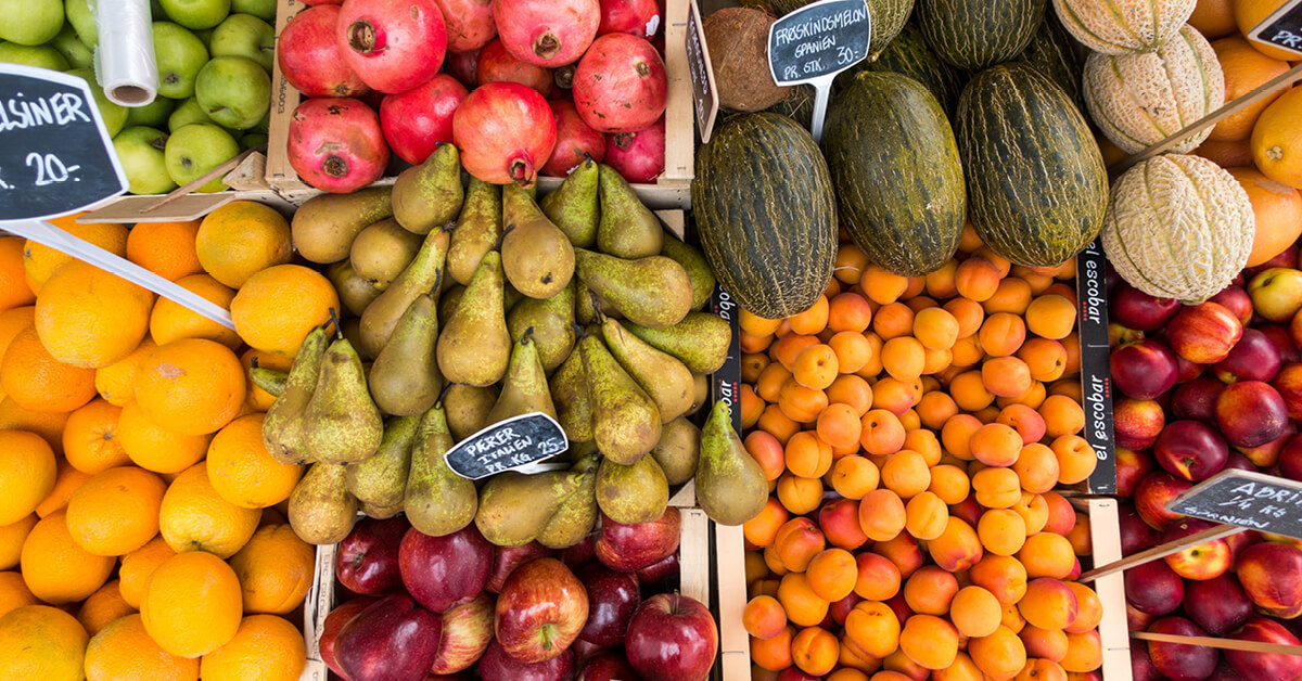 different kinds of fruits