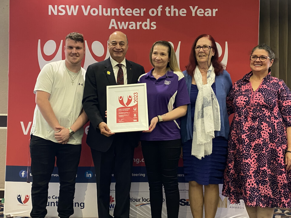 2023 Regional Volunteer Team of the Year Warehouse Team with Foodbank NSW & ACT with Edmond Atalla MP