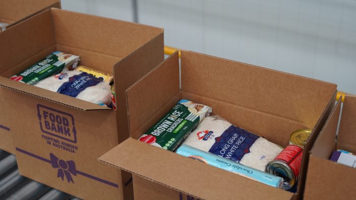 Hamper boxes from Foodbank