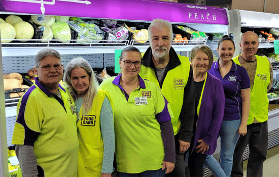 foodbank Peel volunteers all smiling