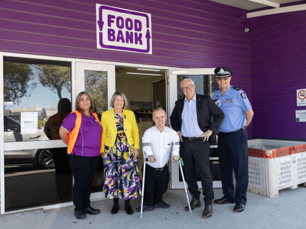 A special visit to Foodbank Bunbury