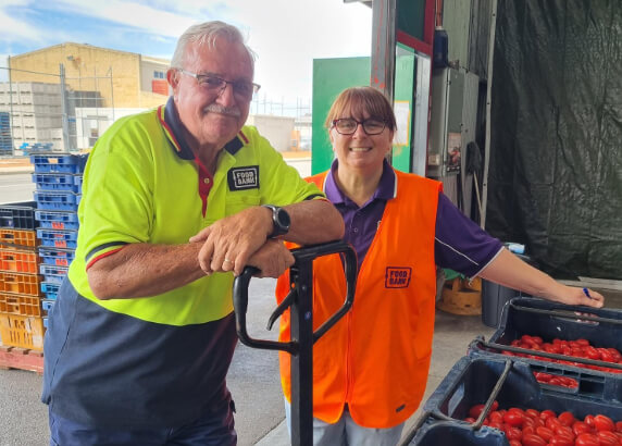 WA Foodbank WA Kurt Papp and Angela Tarbottom