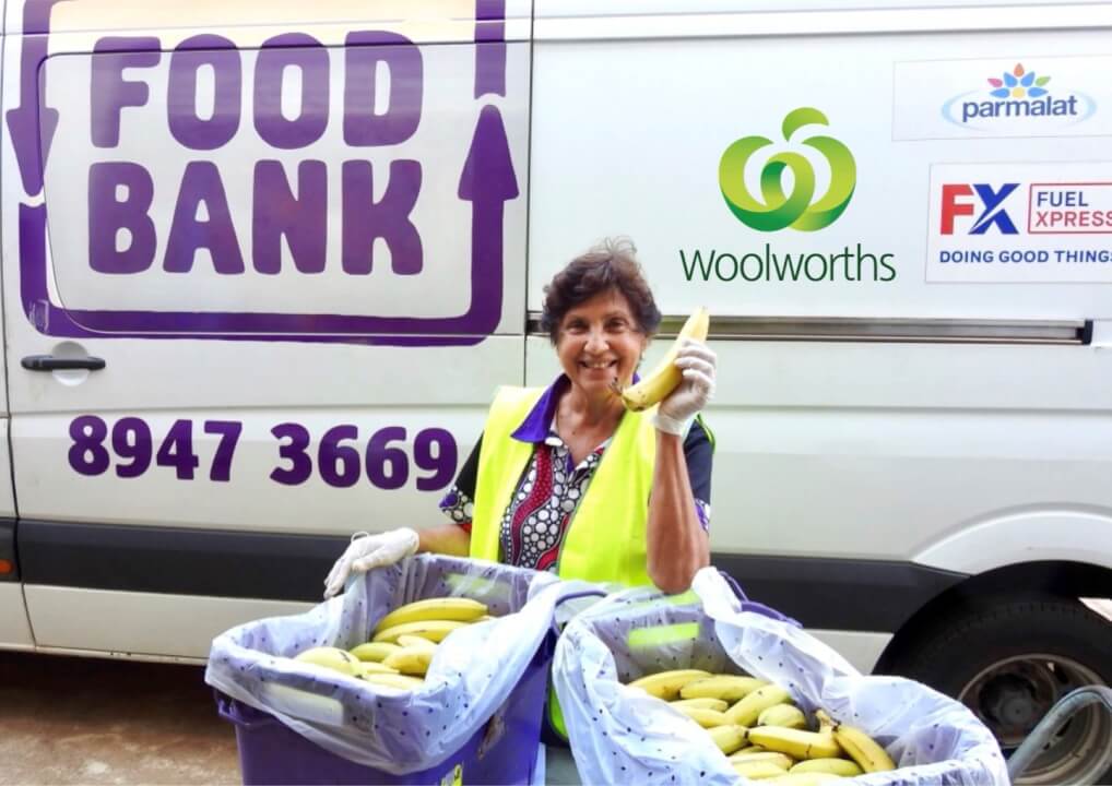 woman holding a banana